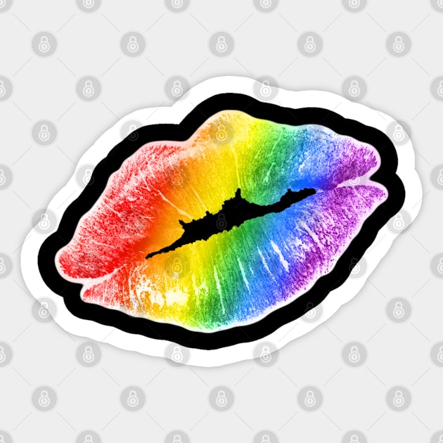 Pride Month Lovely Lips Sticker by Peter the T-Shirt Dude